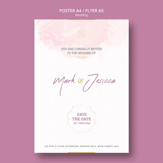 Mock-up volantino bellissimo matrimonio
