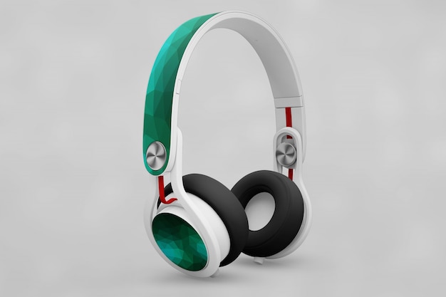 Mockup de auriculares creativos