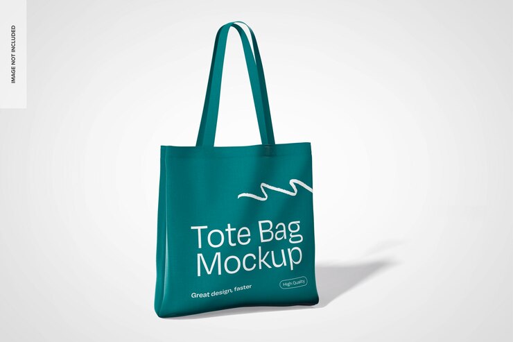 PSD gratuito mockup de la bolsa de tote vista delantera