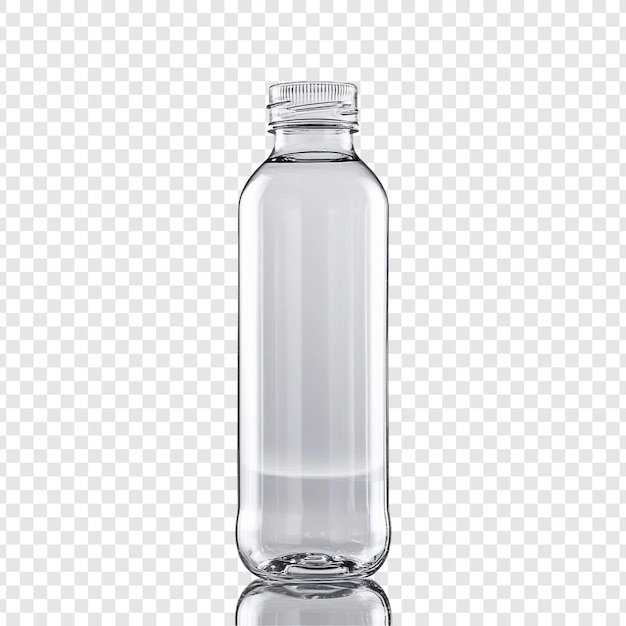 Mockup de botella de plástico transparente Diseño limpio y moderno para la marca y el embalaje
