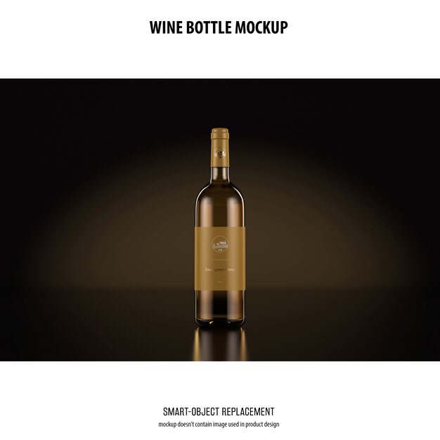 Mockup di bottiglie di vino