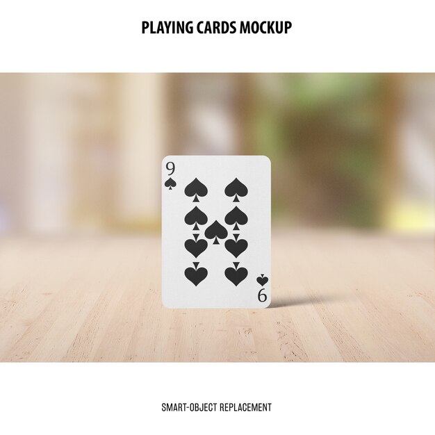 Mockup di carte da gioco