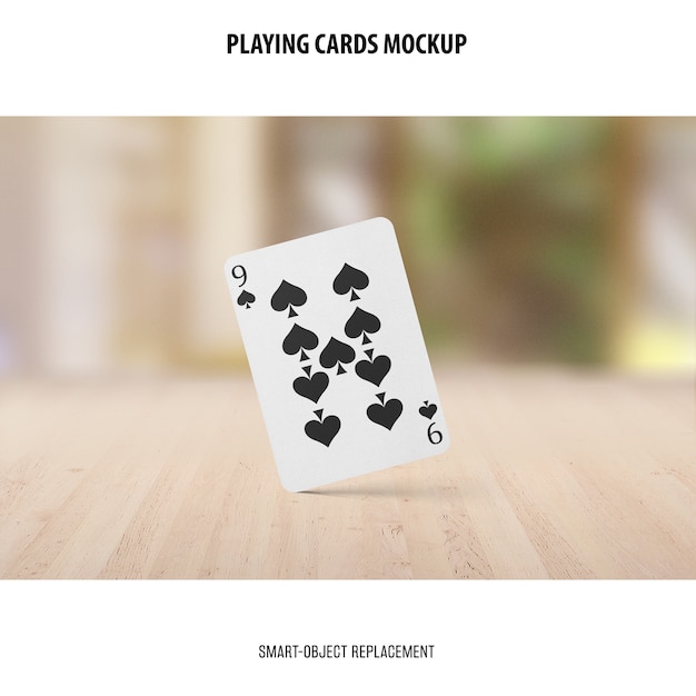 Mockup di carte da gioco