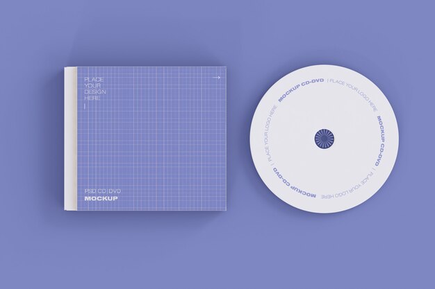 Mockup di CD e case