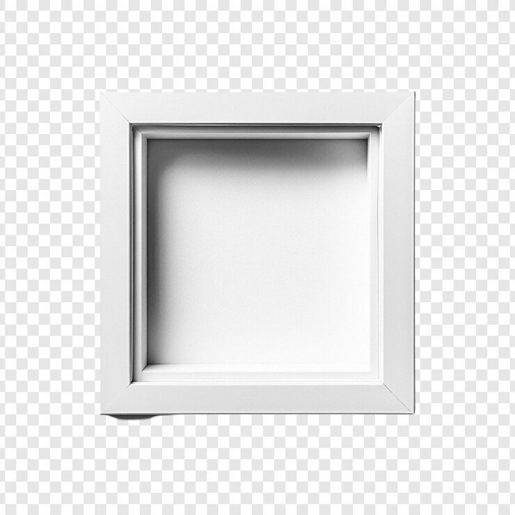 PSD gratuito mockup di fotogramma quadrato bianco vuoto
