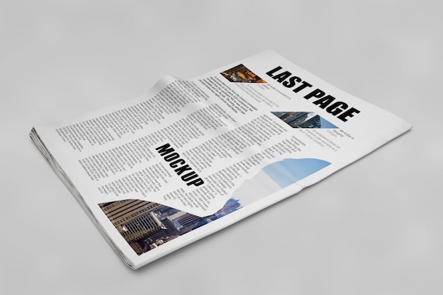 Mockup di giornale