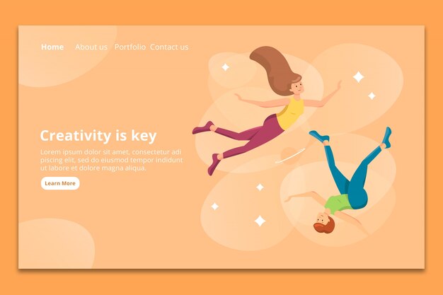 Mockup di pagina di destinazione moderna