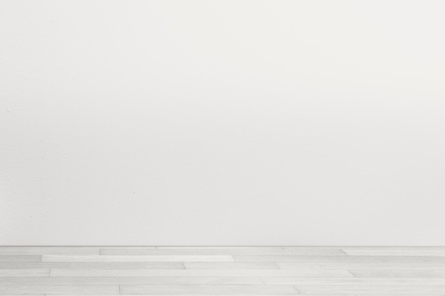 Mockup di parete della stanza minimale psd con pavimento bianco