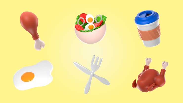 PSD gratuito mockup di rendering di cibo