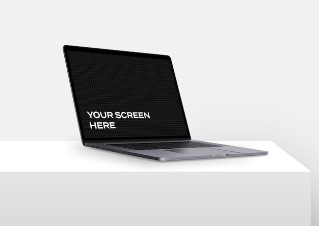 Mockup di scena di Macbook pro