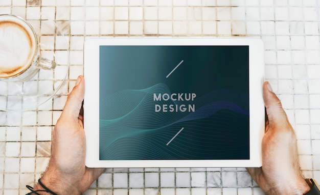 Mockup di tablet digitale