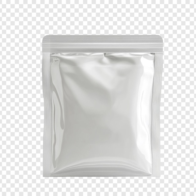Mockup de embalaje de la bolsa StandUp blanca en blanco