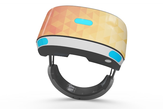 Mockup de gafas de realidad virtual colorida