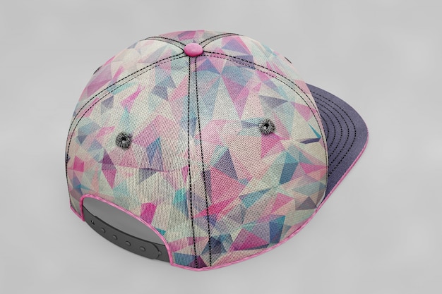 Mockup de gorra de béisbol colorida