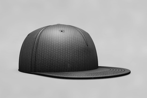 Mockup de gorra de béisbol negra