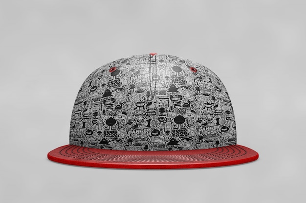 PSD gratuito mockup de gorra de béisbol de vista frontal