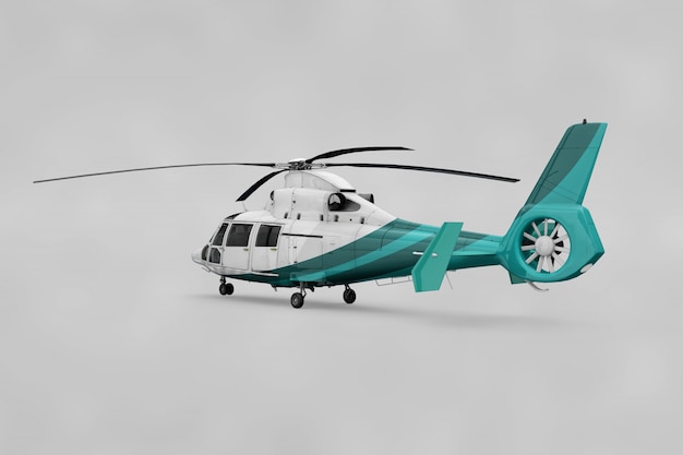 Mockup de helicoptero realista