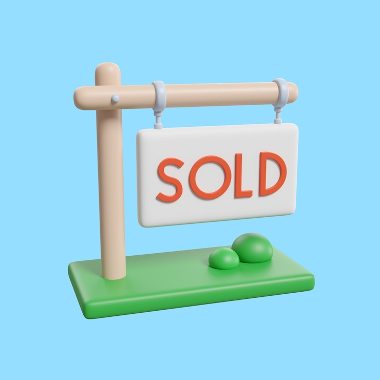 PSD Gratis mockup ikon real estat tiga dimensi