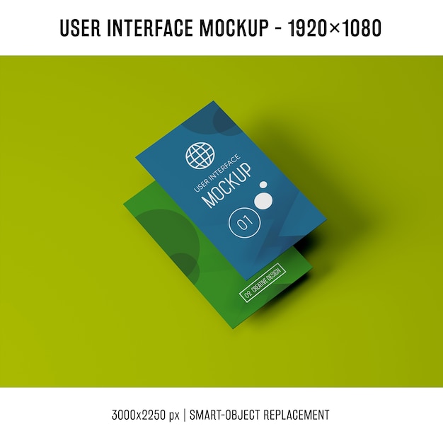 Mockup de interfaz de usuario