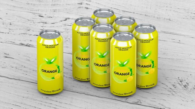 Download Mockup de lata de refresco | Archivo PSD Gratis