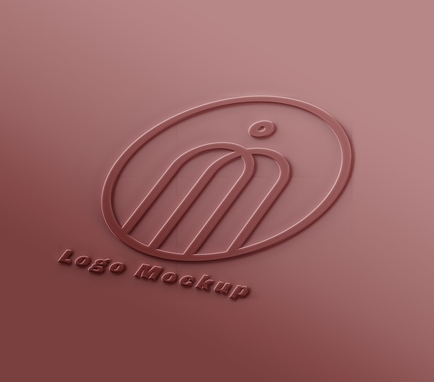 Mockup met logo en teksteffect