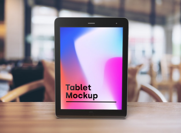 Gratis PSD mockup-sjabloon voor tabletscherm