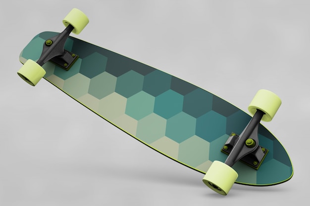 PSD gratuito mockup de skateboard