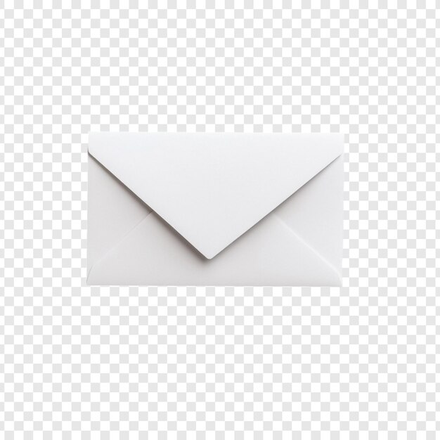 Mockup de sobre blanco en blanco Un diseño limpio y simple para sus necesidades de mensajería