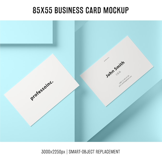 PSD gratuito mockup de tarjeta de negocios