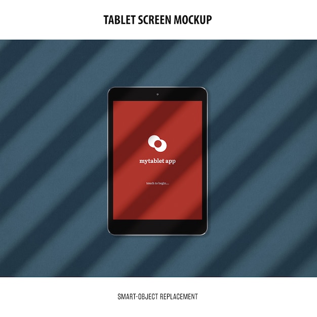 Mockup voor tabletscherm