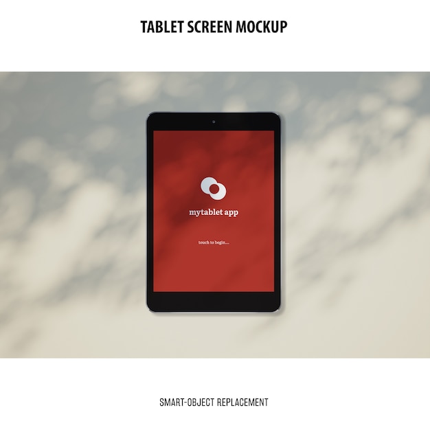 Gratis PSD mockup voor tabletscherm