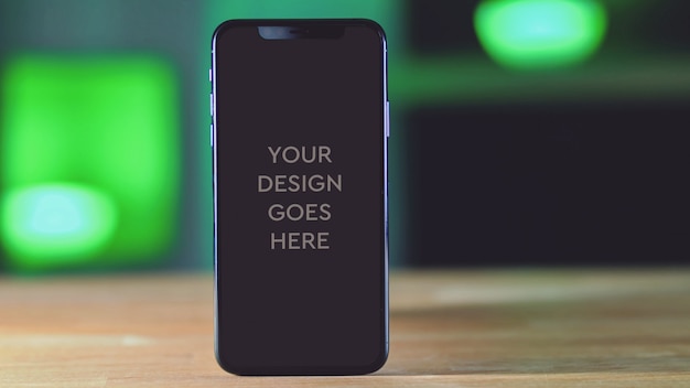 Mockup voor telefoonweergave