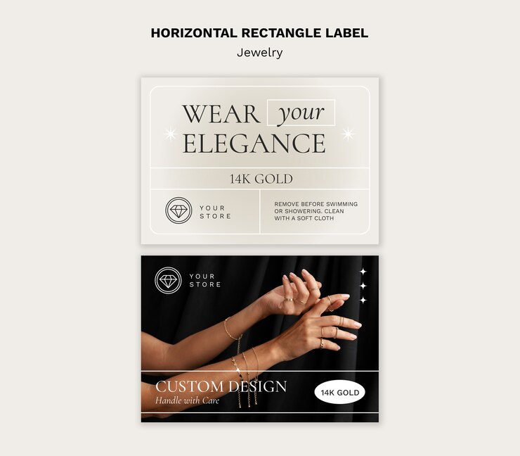 Gratis PSD model voor een juwelierswinkel