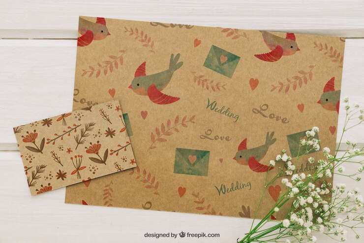 PSD gratuito modelli di nozze e bouquet di fiori