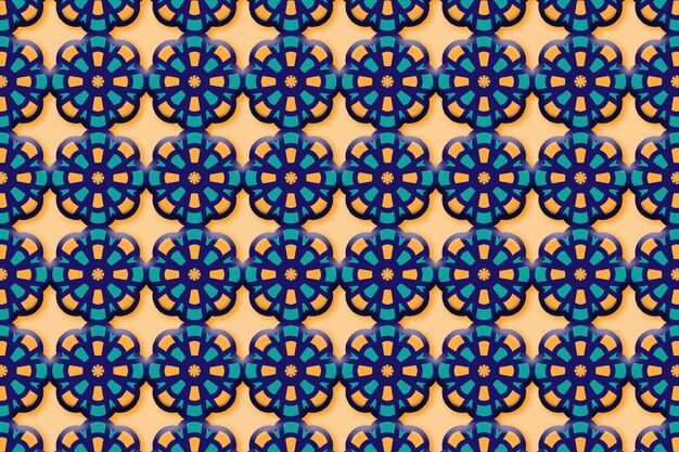 Modello arabo sfondo ornamento islamico forma geometrica 3d texture colore tradizionale arabo può essere cambiato