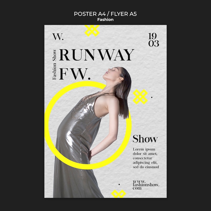 PSD gratuito modello del manifesto della collezione di moda