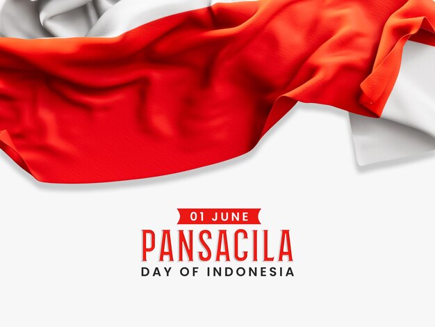 Modello dell'insegna di giorno di Pancasila