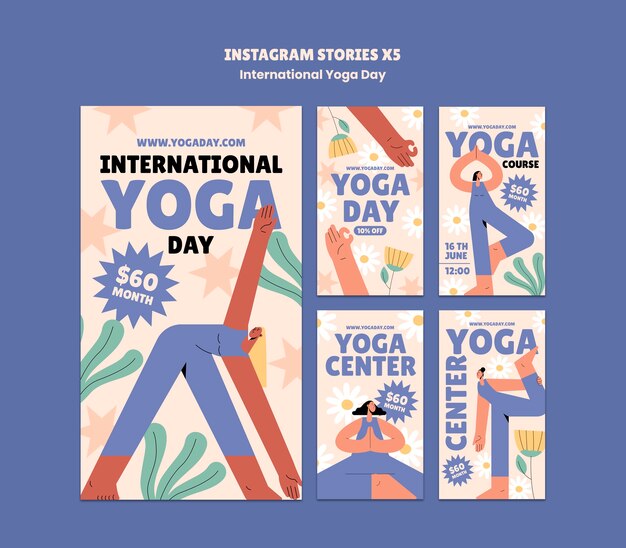 Modello della Giornata Internazionale dello Yoga