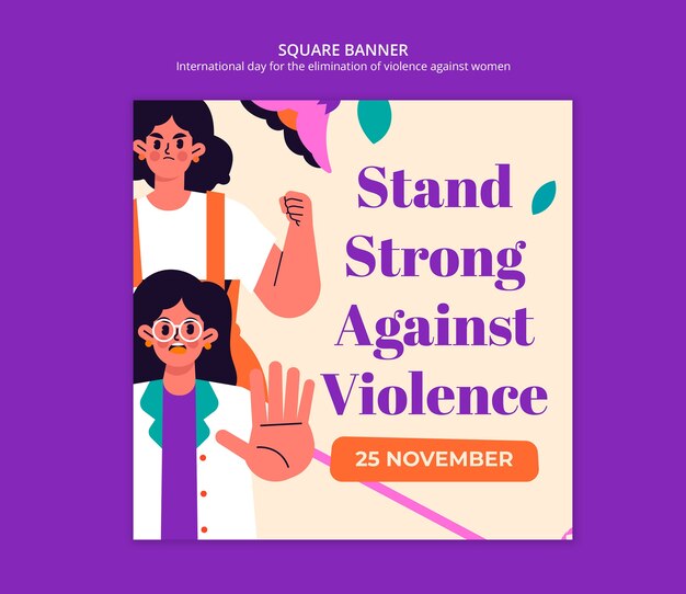 Modello della Giornata internazionale per l'eliminazione della violenza