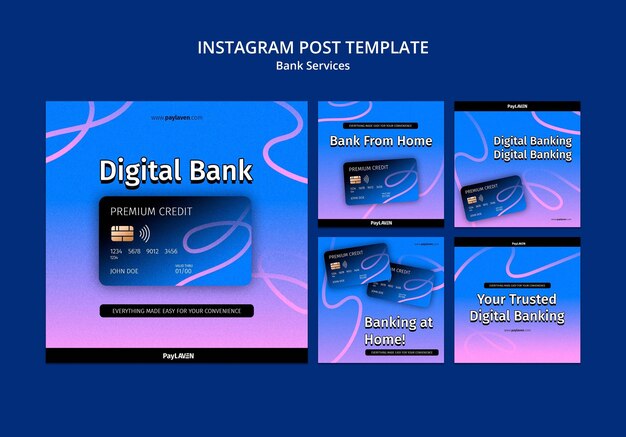 Modello di banking online sfumato