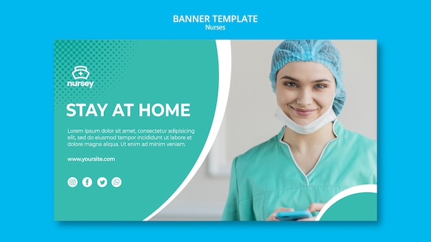 Modello di banner concetto sanitario