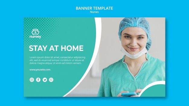 Modello di banner concetto sanitario