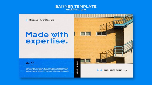 Modello di banner di architettura