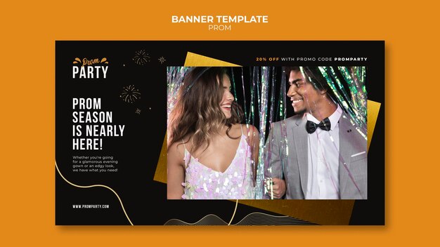 Modello di banner di ballo di laurea