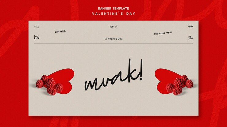 PSD gratuito modello di banner di san valentino