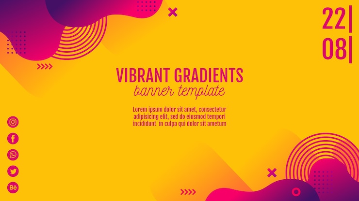 PSD gratuito modello di banner festival di musica gialla