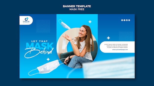 Modello di banner gratuito maschera