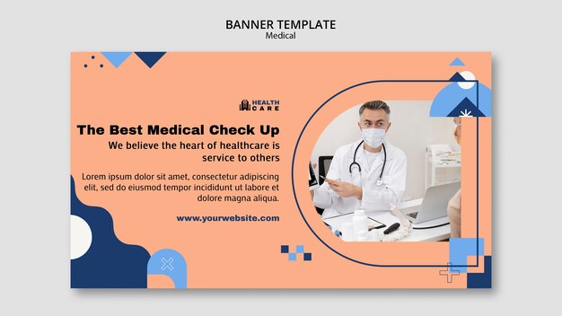 modello di banner medico