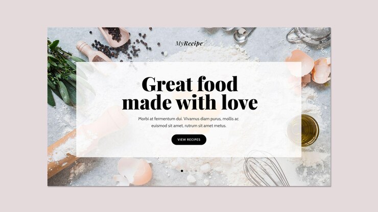 PSD gratuito modello di banner orizzontale per piatto di cibo
