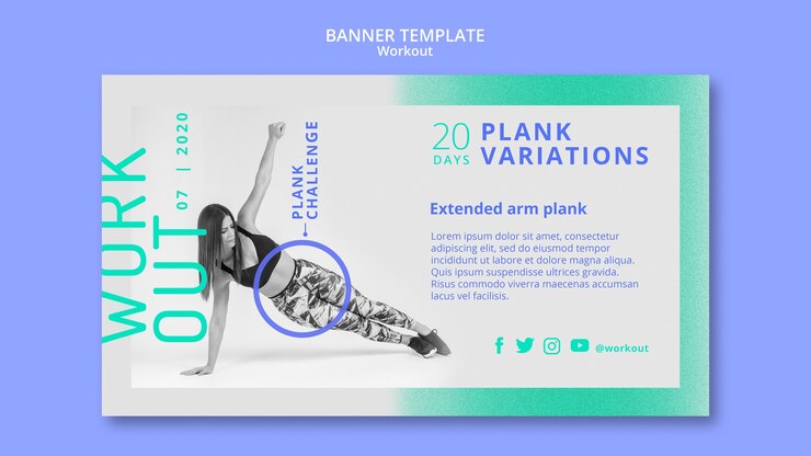 PSD gratuito modello di banner variazioni di plancia